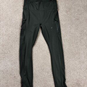 Women’s Fabletics Motion 365+ High Waisted Leggings Pockets Green Large *READ*